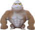 Brown Stretchy Gorilla Fidget Toy, Heavy Duty Sand-Filled Rubber Monkey Squishy, Stress Relief Ape with Goofy