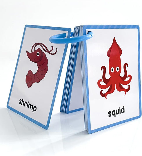 Animals Learning Flashcards, High Frequency Words for Kindergarten to 1st Grade, ESL Teaching Materials