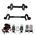 LOLIPPYY 3pcs Adjustable Twin Stroller Connectors for Newborn Strollers Lightweight and Accessories for Easy