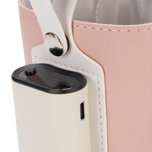 Mingzhe 21 Settings Baby Bottle Warmer Temperature USB Charging Fast Insulated Cover Portable for Outdoor Use (Pink)