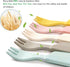 Shopwithgreen 10 PCS Bamboo Toddler Utensils Set, Kids Spoons and Forks Flatware Cutlery Set, BPA Free | Dishwasher Safe, Child and Baby Feeding for Dinner, Dessert by shopwithgreen