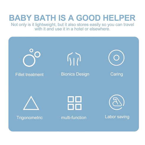 HAMPPLIES Bath Seat with Strong Suction Cups Non-Slip Shower Chair for Lightweight Portable Tub Support for Feeding