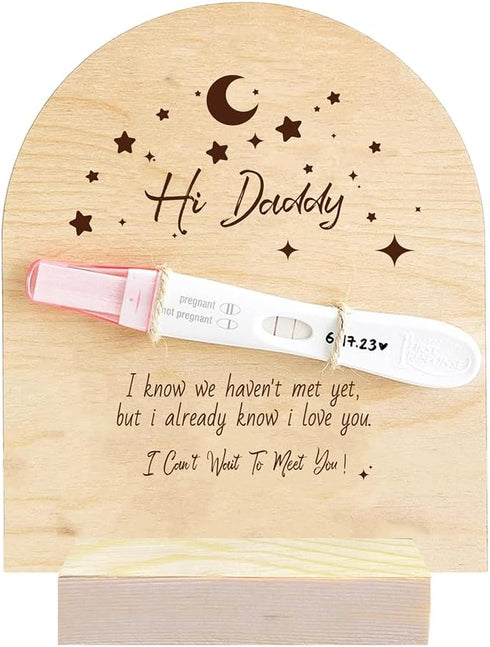 FREEBLOSS Surprise Pregnancy Announcement for Dad Baby Reveal Ideas for Husband, Hi
