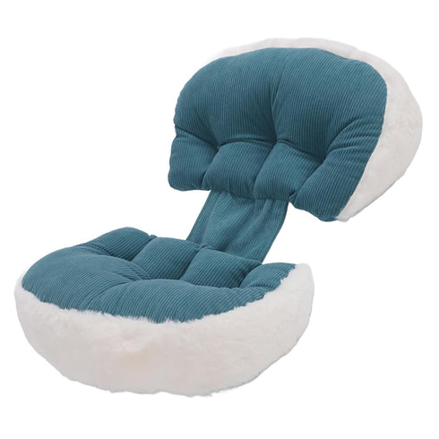 U-Shaped Maternity Pillow for Side Sleepers - Soft & Breathable (Blue)