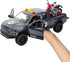 3+ Pickup Truck Toy with Motorcycle, Featuring Lights and Sound Effects,Toy Car with Opening Doors, Toy Cars Gifts