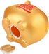 Creative Golden Piggy Bank, Large Capacity Cute Plastic Pig Toy, Anti-Fall Money Cash Collectible Saving Box for Kids