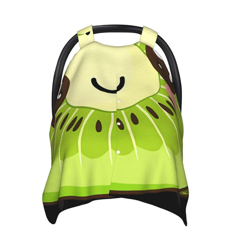Zhbvncp Cute Kiwi Fruits Baby Car Seat Cover & Breastfeeding Nursing Cover - Breathable Stretch Fabric Multi-Use