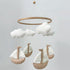 Goukurlsma Sailboat Crib Mobile for Girls & Boys, Sailboat & Cloud Mobile for
