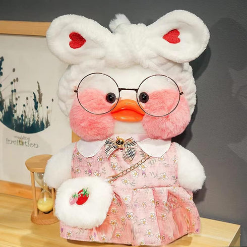 9 Kids12inch (1White Duck Stuffed Animal Toy with Outfits and Accessories to Match DIY Dress Up Clothes for Duck Plush