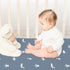 47"x24", 3 Pack Nap Mat Sheet Blue Ocean Sailor Baby Crib Sheets Fitted Elastic Corners, Preschool Day Care Rest Mat