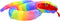 Wild Republic Plush Snake, Rainbow Fabric, Rainboa, Gift for Kids, Plush Toy,