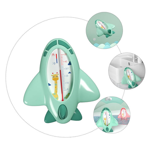 Cartoon Bath Thermometer Green Water Temperature Measurement Tool for Safe Baths Durable Material Quick Accurate