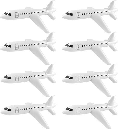 8 Pieces 40 Inch Inflatable Airplane Balloon for Indoor Outdoor Birthday Party Supplies, Swimming Pool Float (8 PCS)