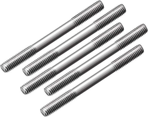 uxcell M3x35mm Pushrod Connector Stainless Steel Rod Linkage for RC Boat, Car, Airplane, Helicopter, 5pcs
