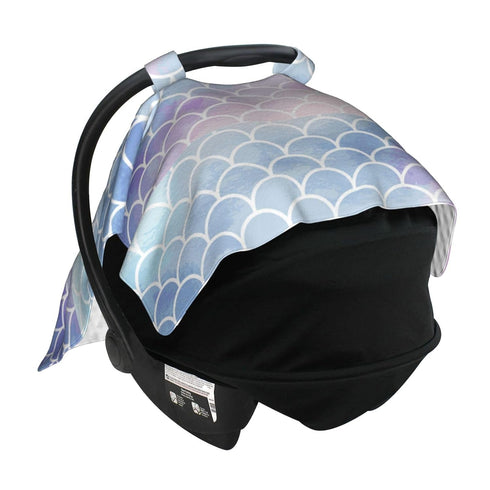Schgap Mermaid Baby Car Seat Covers Canopy Soft Stroller Cover Nursing Cover Breastfeeding Baby Carrier Cover