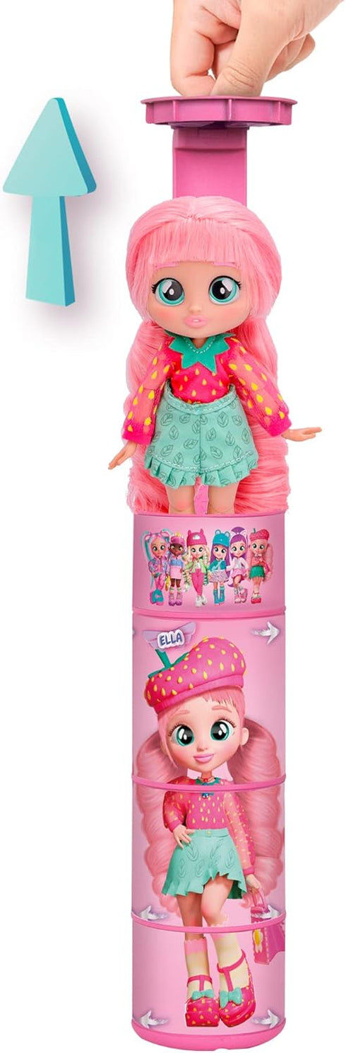 Cry Babies BFF Ella Fashion Doll with 9+ Surprises, Outfit and Accessories for Kids 4+, 7.8 Inch