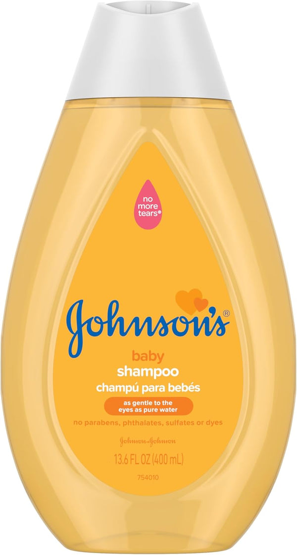 Johnson's Baby Shampoo, Tear Free, No Parabens/Phthalates/Sulfates/Dyes, Fresh, 13.6 Fl Oz