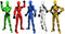 5PCS Assembly Completed T13 Action Figure, 3D Printed Multi-Jointed Movable Lucky 13 Figures, Creative Gifts (5 Colors)