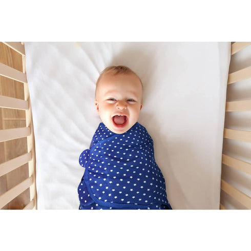 3 Pack Baby Swaddle 0-3 Months - Adjustable Newborn Swaddles Blanket for Baby Girl Boy, Sleep Sack, Blue