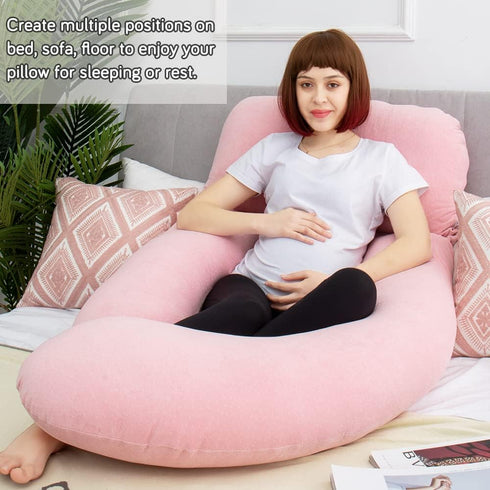 60in AS AWESLING Full Body Pillow | Nursing, Maternity and Pregnancy Pillow | Extra Large U Shape Pillows