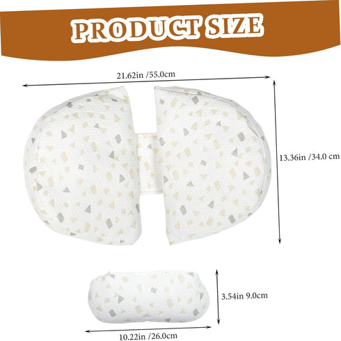 Hemoton Pregnancy Pillow with Adjustable Wedge for Supportive Side Sleeping Maternity Cushion for Pregnant Women Soft