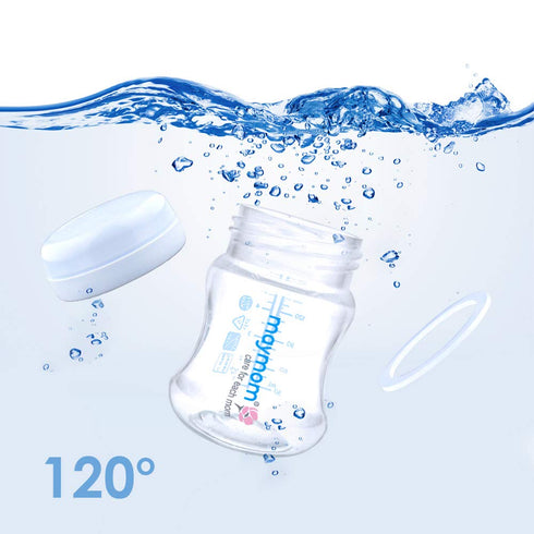 Maymom Wide-Mouth Milk Storage Collection Bottle, Travel Cap and Sealing Ring, Replaces Spectra S1 S2 Avent Bottles