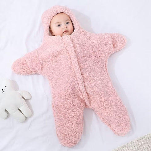 HotBlizi Cute Baby Starfish Onesie Thick Warm Wearable Soft Newborn Baby Infant Swaddle Wrap Sleeping Sack