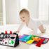 Tummy Time/Baby Mirror Toys, Black and White High Contrast Tabletop Mount Toys for Newborn Brain Development