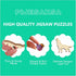 Wooden Puzzles for Adults, Yin Yang Hummingbird Unique Shaped Jigsaw Puzzles, 100 Piece 8.5 x 8.2in for Gifts