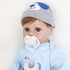 ENADOLL Reborn Baby Doll, Realistic Silicone Vinyl Baby Blue Dog Boy, 16 inch Weighted Soft Body