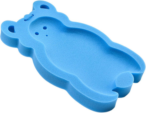 Soft and Thick Blue Baby Bath Sponge Mat for Safe Infant Bathing