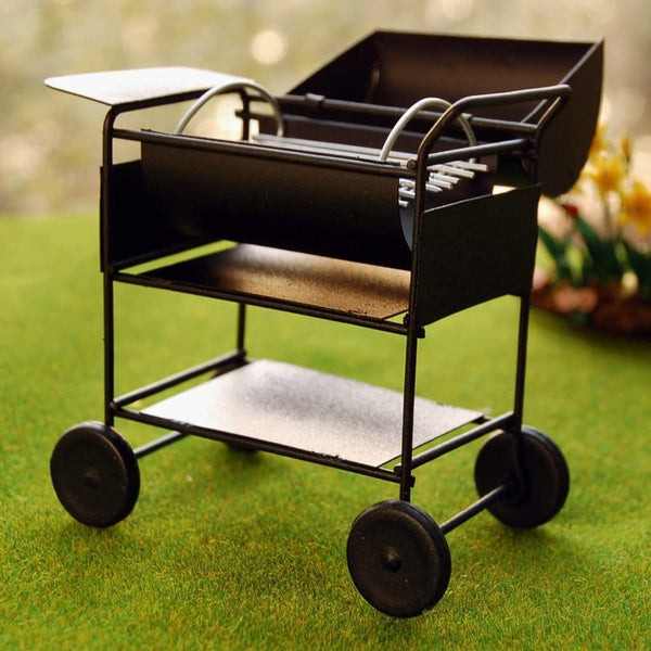 Miniature BBQ Grill Oven Model 1:12 Dollhouse Cooking Tool Garden Decoration Kicthen