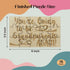 You're Going to Be Grandparents Again - 15 Piece Basswood Jigsaw Puzzle for Surprise Pregnancy Announcement