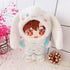 niannyyhouse Doll Dressup - 7.8in/20cm Plush Doll Clothes, Blue Dog Suit Accessories for Stuffed Figures