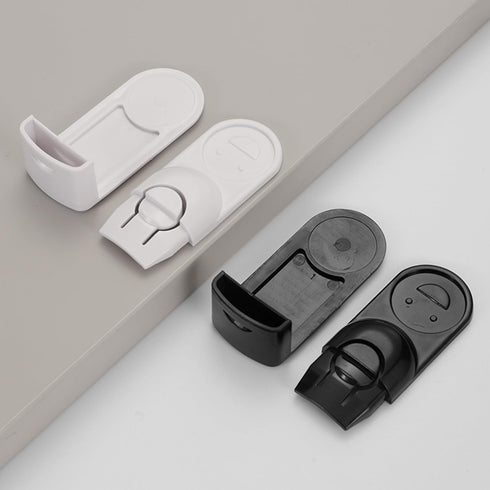 UtySty 4 Pack 90 Kitchen Cabinet Locks Baby Proofing Adhesive Degree Right Angle Drawer Locks Latches Child Safety Baby