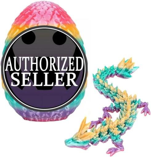 bgezxuy 3D 3D (12pcs-withoutkeychain) Mini Printed Dragon Eggs with Dragon Inside, Articulated Crystal Dragons Printed