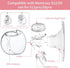 Momlacto TSRETE/Momcozy S12/S10/S9 Wearable Breast Pump Milk Collector Cup,Compatible with Breast Pump,Include Duckbill