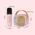 Mini Karaoke Machine for Kids, Portable Bluetooth Speaker with Wireless Microphone, Music Player Toys for Girls and