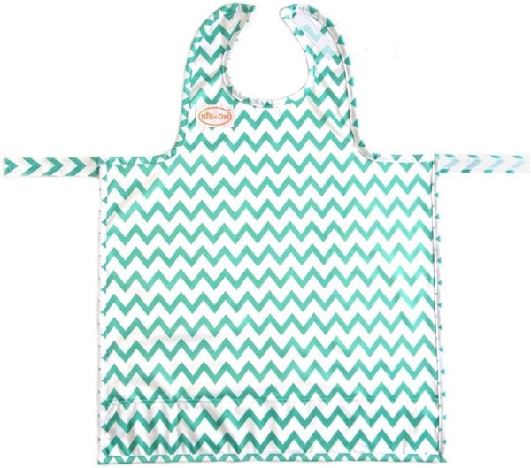 BIB-ON Full-Coverage Bib and Apron Combination for Infant, Baby, Toddler Ages 0-4