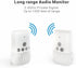Kopinma 2-Way 2.4GHz Baby Audio Monitor Talk Baby Intercom Wireless Night Light Home Child Safety Device US-Plug Easy