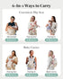 Cozy 7-50lbs MOMTORY Baby Carrier, Baby Holder Carrier Newborn to Toddler - Ergonomic, Plus Size Friendly