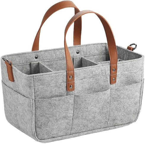 CherryBlossoms Large Capacity Diaper Bag, Felt Bag Diaper Bag, Baby Travel Storage Bag,