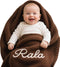 STELABUN Personalized Embroidered Baby Blanket for Boys/Girls, Cotton Chunky Knit Customized Swaddle with