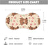 FUQIUMI 4 22"x 11" Highland Cow Animal Floral Print Muslin Burp Cloths for Babies,Soft Cotton Layer Burping Cloths
