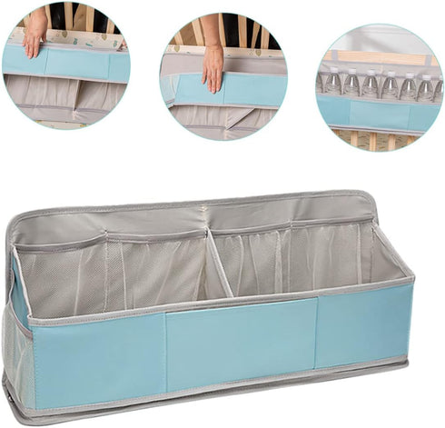 Oxford Cloth Crib Diaper Stacker Organizer for Changing Tables