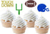 24 Pieces Football Theme Glitter Cupcake Topper, Cake Picks Decoration for Baby Shower Birthday Party