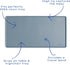 Smack Fun Silicone Placemats for Home and On-The-Go | Stain Resistant Non-Slip Toddler & Baby Mat | fits IKEA High