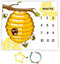Honeycomb Bee Baby Monthly Milestone Blanket, 48x40in Nursery Newmom Gifts, Age Growth Tracker with Bonus Marker LHFS835