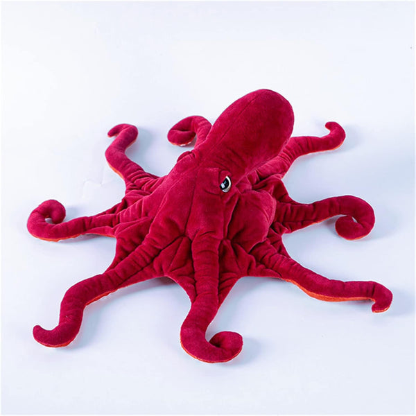 Cute Octopus Plush Toy - Super Lovely Red Soft Real Life Giant Realistic Stuffed Animal Toys, 18 inch