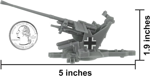 BMC Toys WW2 37 4pc 1:32 BMC German Flak Artillery - Accessories for Plastic Army Men